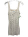 Reformation Size S Cream Cotton Embroidered Textured Sleeveless Dress Cream / S