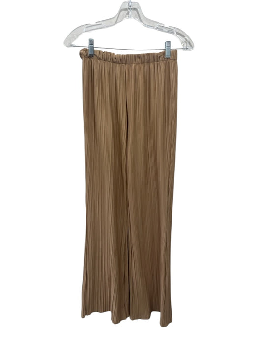 Anine Bing Size XS Light Brown Polyester Ribbed Sleeveless Pants Set Light Brown / XS