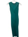 Nookie Size XS Emerald Green Ruched Side Square Neck Midi Dress Emerald Green / XS