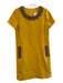 Kate Spade Size 4 Sunflower Yellow Polyester Blend Back Zip Short Sleeve Dress Sunflower Yellow / 4