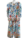 Rachel Zoe Size Medium White & Multi Linen Blend Floral stretch back Pant Set White & Multi / Medium