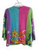 Design Options Size Medium Pink, Blue & Multi Rayon & Cotton Long Sleeve Sweater Pink, Blue & Multi / Medium