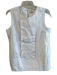 Kate Spade Size 8 White Cotton Sleeveless Round Neck Keyhole Back Top White / 8