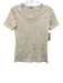 Akris Punto Size 6 Ivory White Cotton Blend Mesh Detail Short Sleeve Top Ivory White / 6