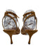 Manolo Blahnik Shoe Size 38.5 Light Brown Suede Caged Ankle Tie High Heel Pumps Light Brown / 38.5