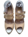 Christian Louboutin Shoe Size 39.5 Beige Leather Peep Toe Mary Jane Pumps Beige / 39.5