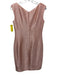Escada Size 34 Pink Cotton Blend Metallic Textured Sleeveless Cocktail Dress Pink / 34
