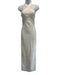 Herve Leger Size XS Cream White Rayon Blend Hook & Eye Bandage Halter Midi Dress Cream White / XS