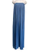 A.L.C. Size 0 Light Blue Polyester Strapless Gathered Neckline Maxi Gown Light Blue / 0