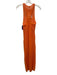 A.L.C. Size XS Neon Orange Cotton Sleeveless Crochet Knit Midi Dress Neon Orange / XS