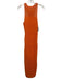 A.L.C. Size XS Neon Orange Cotton Sleeveless Crochet Knit Midi Dress Neon Orange / XS