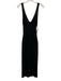 Torn By Ronny Kobo Size XS Black Viscose & Polyester Sleeveless Metallic Dress Black / XS