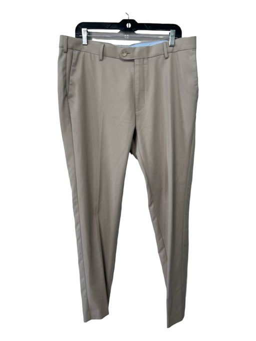 Peter Millar Size 36 Tan Synthetic Solid Khakis Men's Pants 36