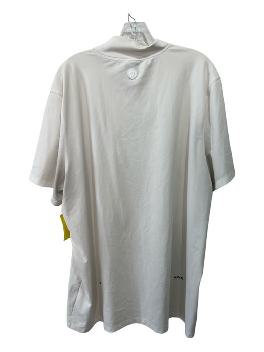 Nike Size XXL Tan Synthetic Solid Mock Neck T Shirt Men's Short Sleeve XXL