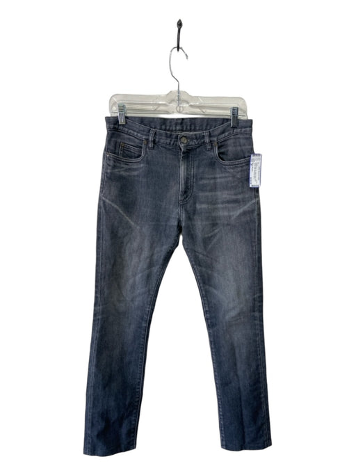 Mason Margiela Size 30 Faded Black Cotton Blend Solid Skinny Jean Men's Pants 30