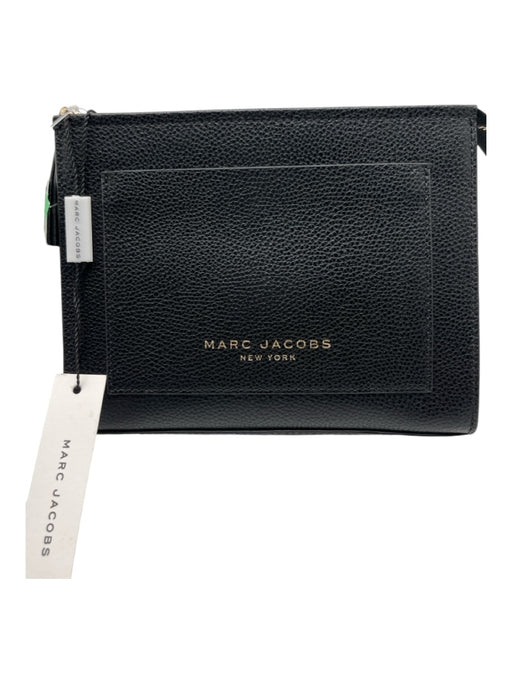 Marc Jacobs Black Leather Gold hardware Zip Close Bag Black / Mini