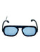 Elisa Johnson Navy & Blue Acetate Aviator Tortoiseshell Square Sunglasses Navy & Blue