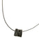 Hermes Cream Silver Cord Enamel Pendant Necklace Cream