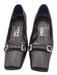 Salvatore Ferragamo Shoe Size 6 Brown Saffiano Leather Square Toe Buckle Pumps Brown / 6