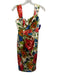 David Meister Size 2 Cream & Multi Silk Blend Abstract Floral Dress Cream & Multi / 2