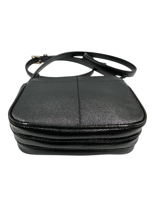Tory Burch Black Leather Crossbody Adjustable Strap Bag Black / Small