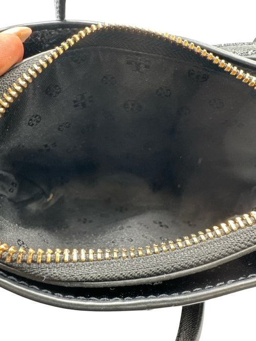 Tory Burch Black Leather Crossbody Adjustable Strap Bag Black / Small