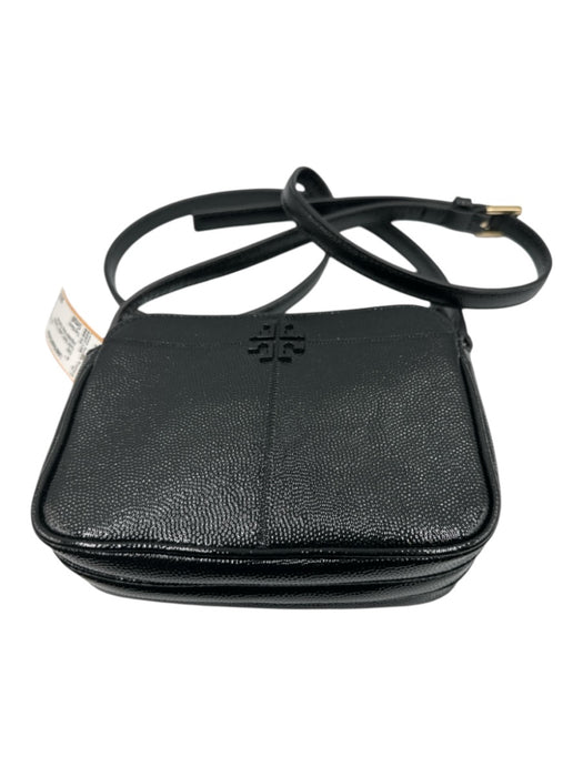 Tory Burch Black Leather Crossbody Adjustable Strap Bag Black / Small