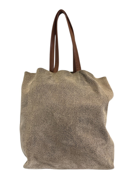 Sorial Beige Leather Speckled Tote Bag Beige / Medium