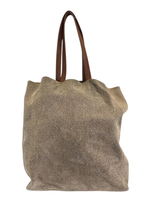 Sorial Beige Leather Speckled Tote Bag Beige / Medium