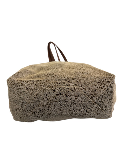 Sorial Beige Leather Speckled Tote Bag Beige / Medium