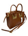 Sophie Hulme Brown Leather Crossbody Gold detail Handle Dust Bag Incl. Bag Brown / Small
