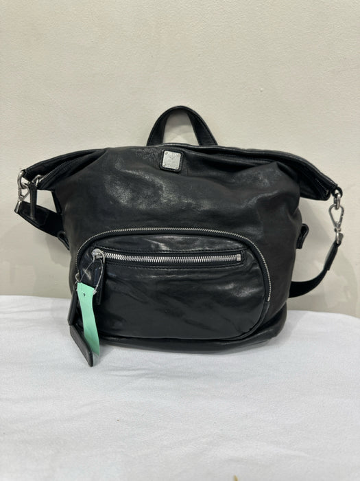 MCM Black Leather Solid Crossbody Men's Bag