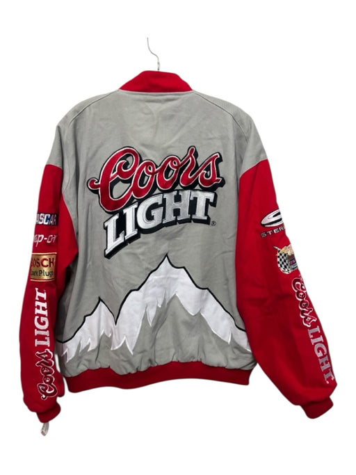 Jeff Hamilton Size XL Red & Gray Cotton Varsity Men's Jacket Red & Gray / XL