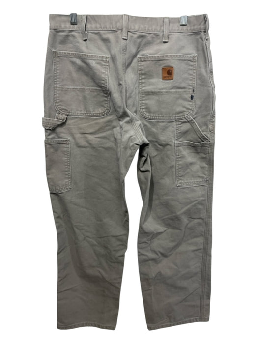 Carhartt Size 33 Gray Cotton Zip Fly Men's Pants Gray / 33