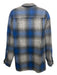 Pendleton Size L Blue & Gray Wool Plaid Button Down Men's Long Sleeve Shirt Blue & Gray / L
