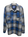 Pendleton Size L Blue & Gray Wool Plaid Button Down Men's Long Sleeve Shirt Blue & Gray / L