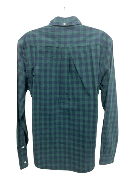 Barbour Size S Green & Blue Cotton Gingham Button Down Men's Long Sleeve Shirt Green & Blue / S