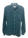 Barbour Size S Green & Blue Cotton Gingham Button Down Men's Long Sleeve Shirt Green & Blue / S