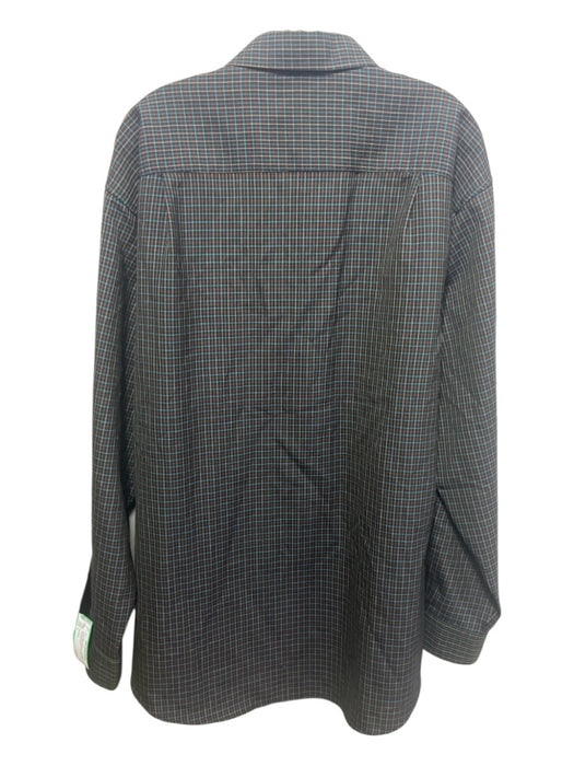 Pendleton Size L Black & Multi Wool Grid Button Down Men's Long Sleeve Shirt Black & Multi / L