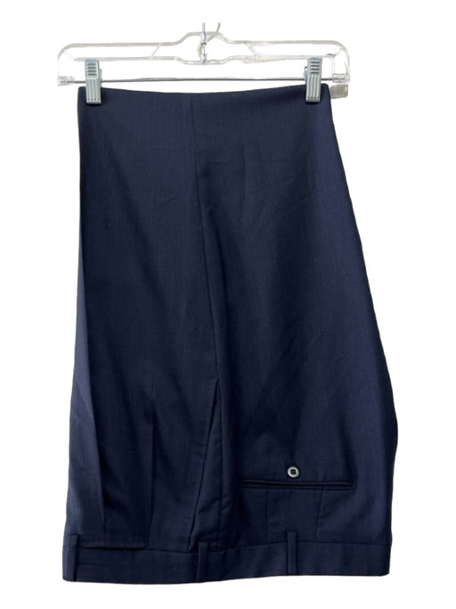 Zegna Size 40 Navy Wool Blend Solid Dress Men's Pants 40
