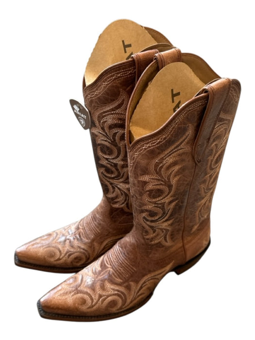 Ariat Shoe Size 9.5 Brown Leather Stitching Cowboy Boots Brown / 9.5