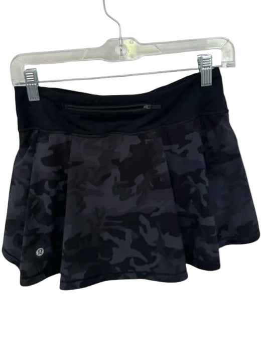 Lululemon Size 4 Gray & Black Back Pleat Camo Athletic Skort Gray & Black / 4