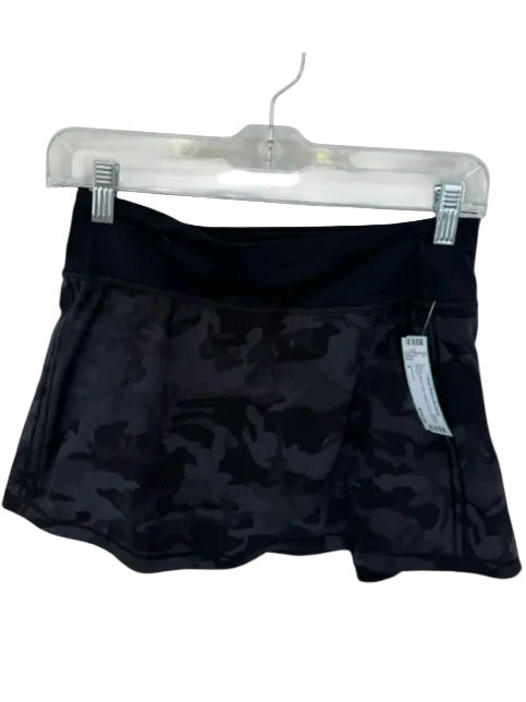 Lululemon Size 4 Gray & Black Back Pleat Camo Athletic Skort Gray & Black / 4