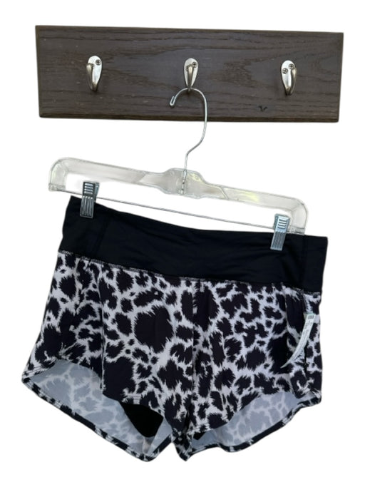 Outdoor Voices Size M Black & White Recycled Polyester Blend Waist Band Shorts Black & White / M