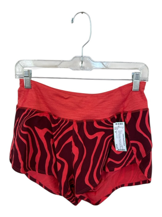 Outdoor Voices Size M orange & maroon Recycled Polyester Blend Waist Band Shorts orange & maroon / M