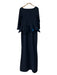 La Petite Robe Chiara Boni Size S/M BLUE MULTI Polyamide 3/4 Sleeve Ruffle Gown BLUE MULTI / S/M