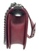 Chanel Burgundy Leather Gunmetal Hardware Flap Chain Crossbody Bag Burgundy / Medium