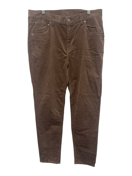 Vuori Size Est 32 Brown Cotton Blend Cordouroy Slim Khakis Men's Pants Brown / Est 32
