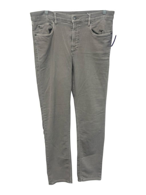 Faherty Size 32 Light Gray Cotton Blend Solid Slim Khakis Men's Pants Light Gray / 32