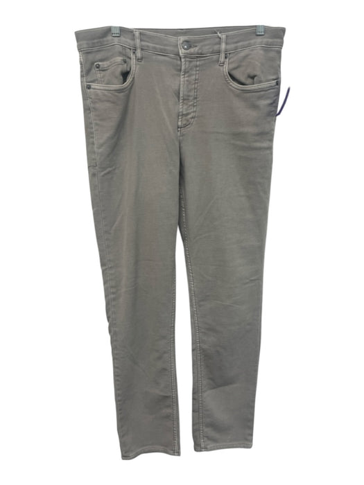 Faherty Size 32 Light Gray Cotton Blend Solid Slim Khakis Men's Pants Light Gray / 32